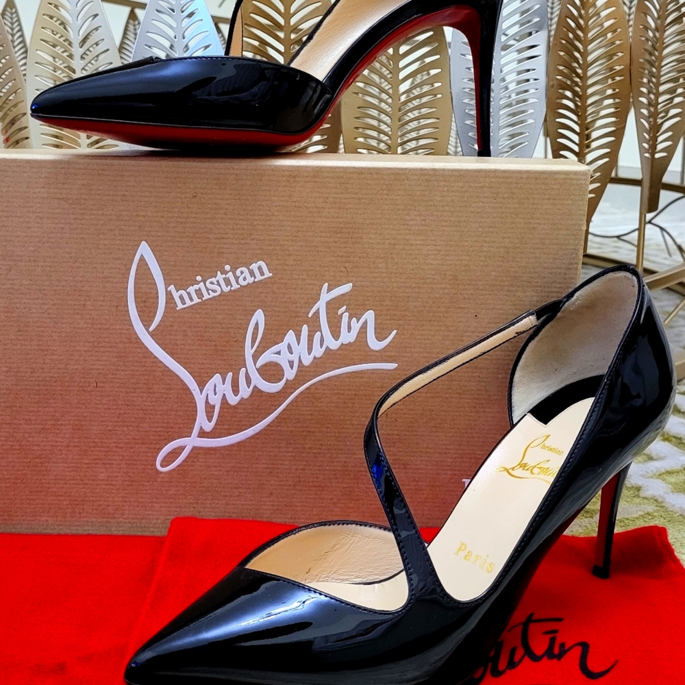 Christian Louboutin Jumping 85mm Patent Heels 38